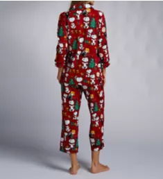 Organic Cotton Peanuts Festive Fun Cropped PJ Set