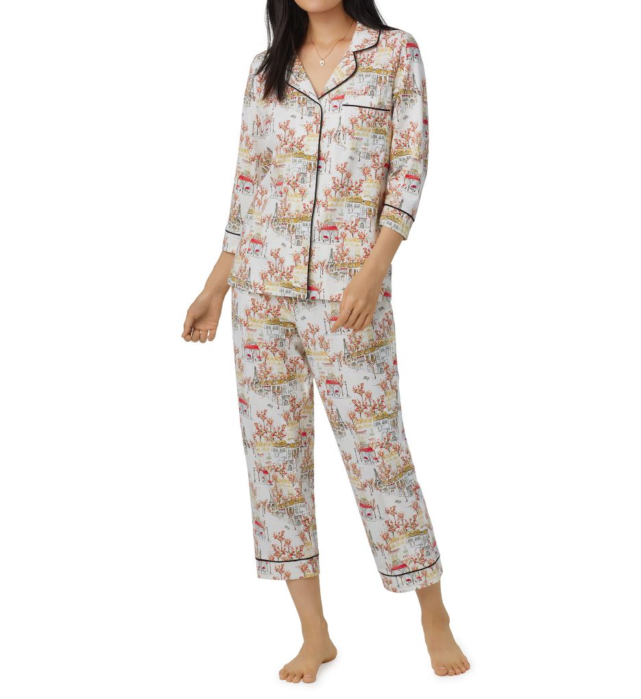 Carole Hochman Women's 3 PIECE Knit Pajama Set - Pants Top Jacket