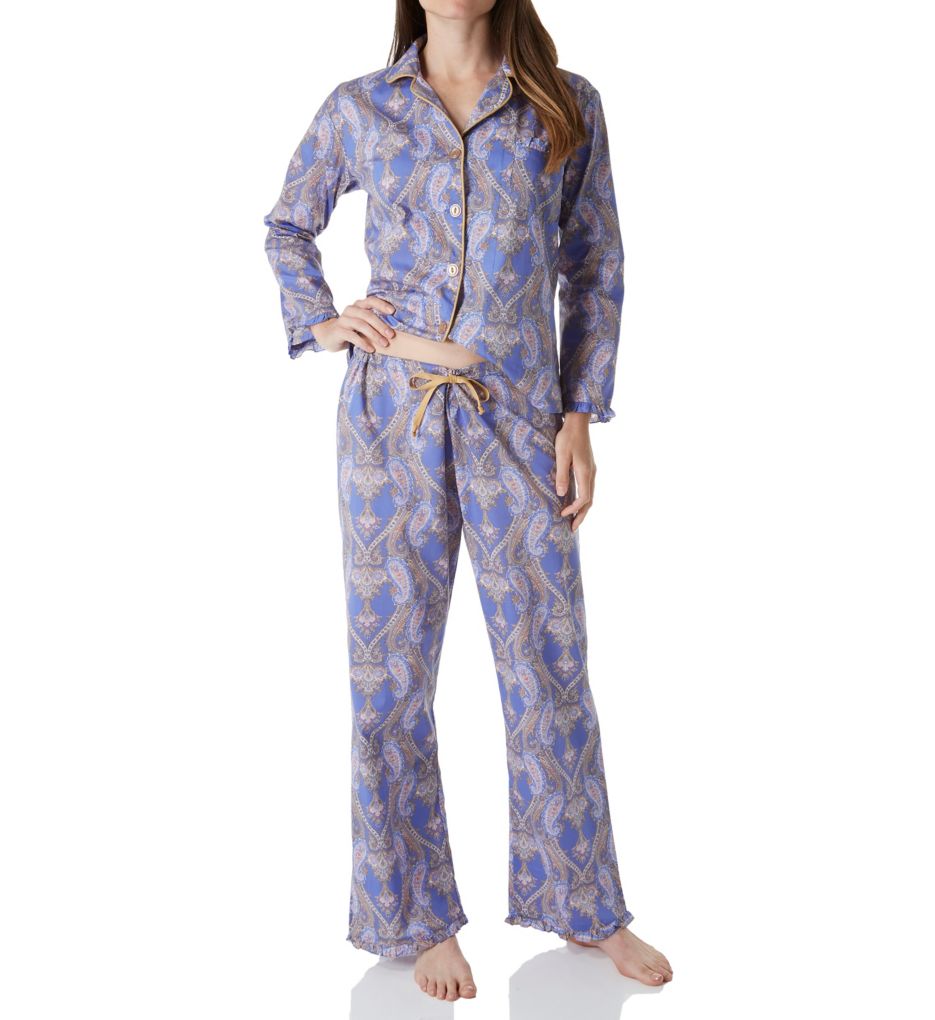 Periwinkle Pashmina Paisley Pajama Set-cs2