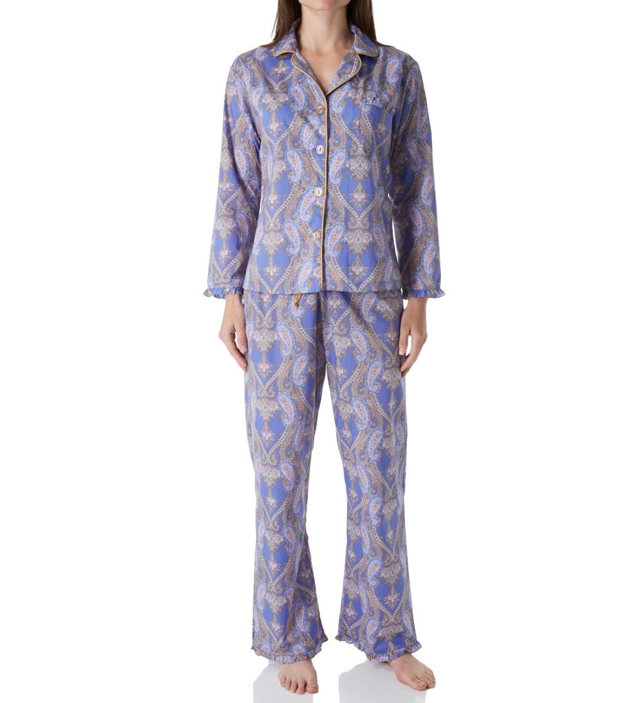 Periwinkle Pashmina Paisley Pajama Set-fs