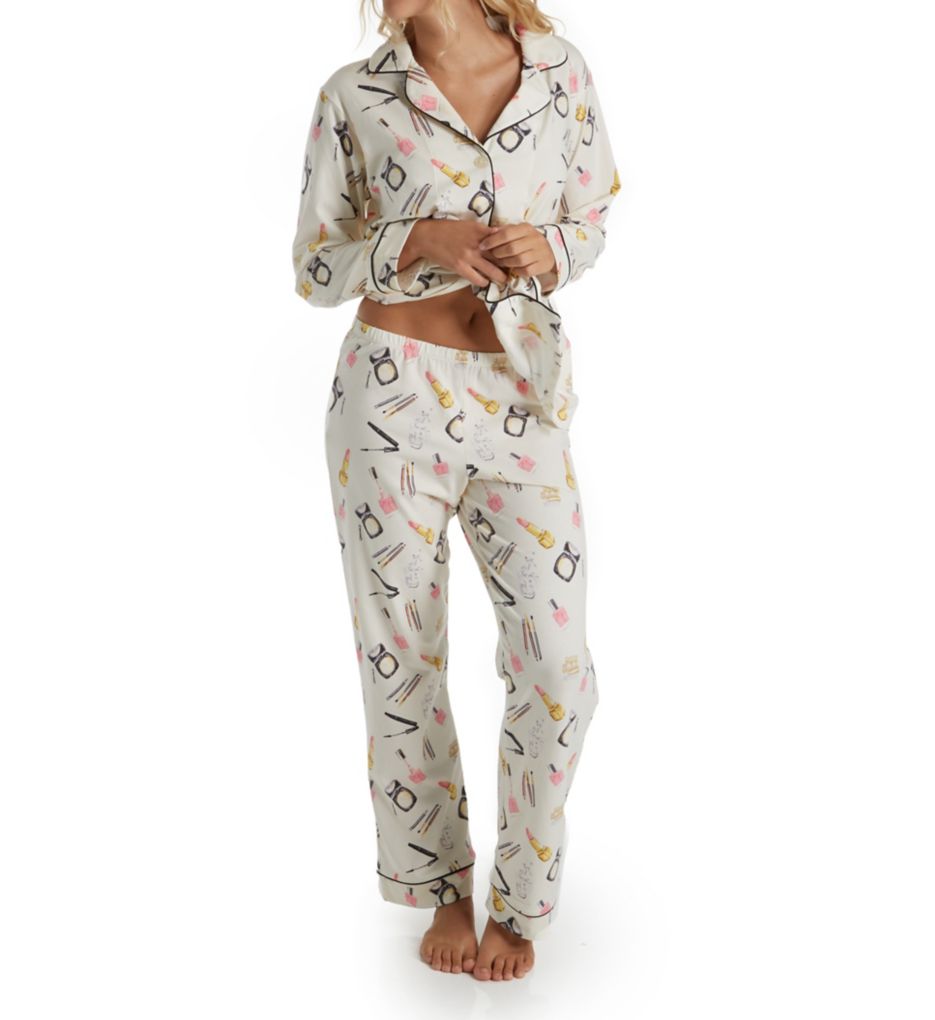 Make Up Party Long Sleeve Pajama Set-cs1