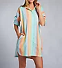 BedHead Pajamas Sunset Stripe High Low BF Collared Shirt 810005