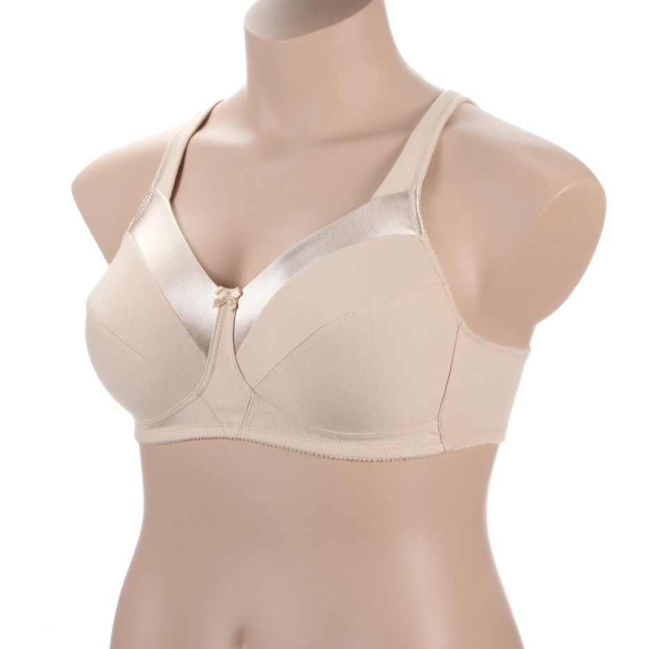 Full Coverage Satin Trim Wirefree Bra - 2 Pk