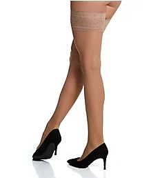 French Lace Thigh High Stockings City Beige A/B