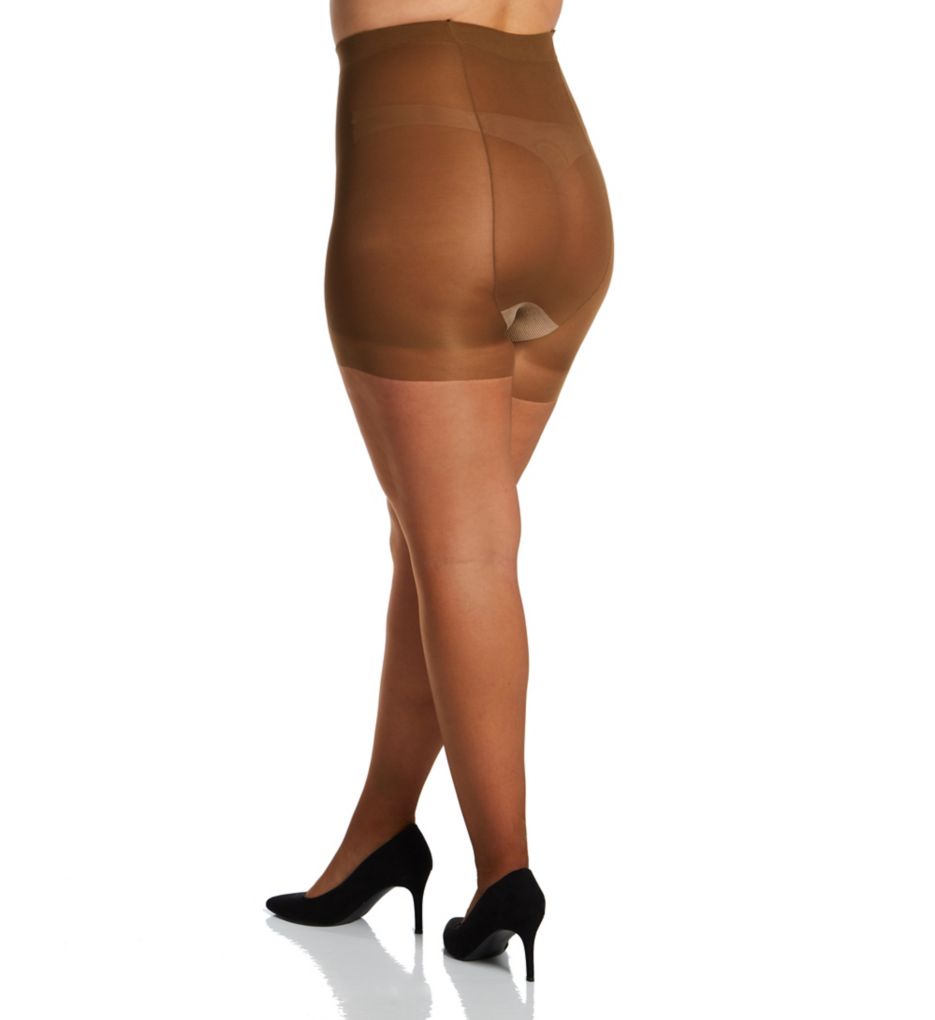 Ultra Sheer Plus Size Control Top Pantyhose-bs