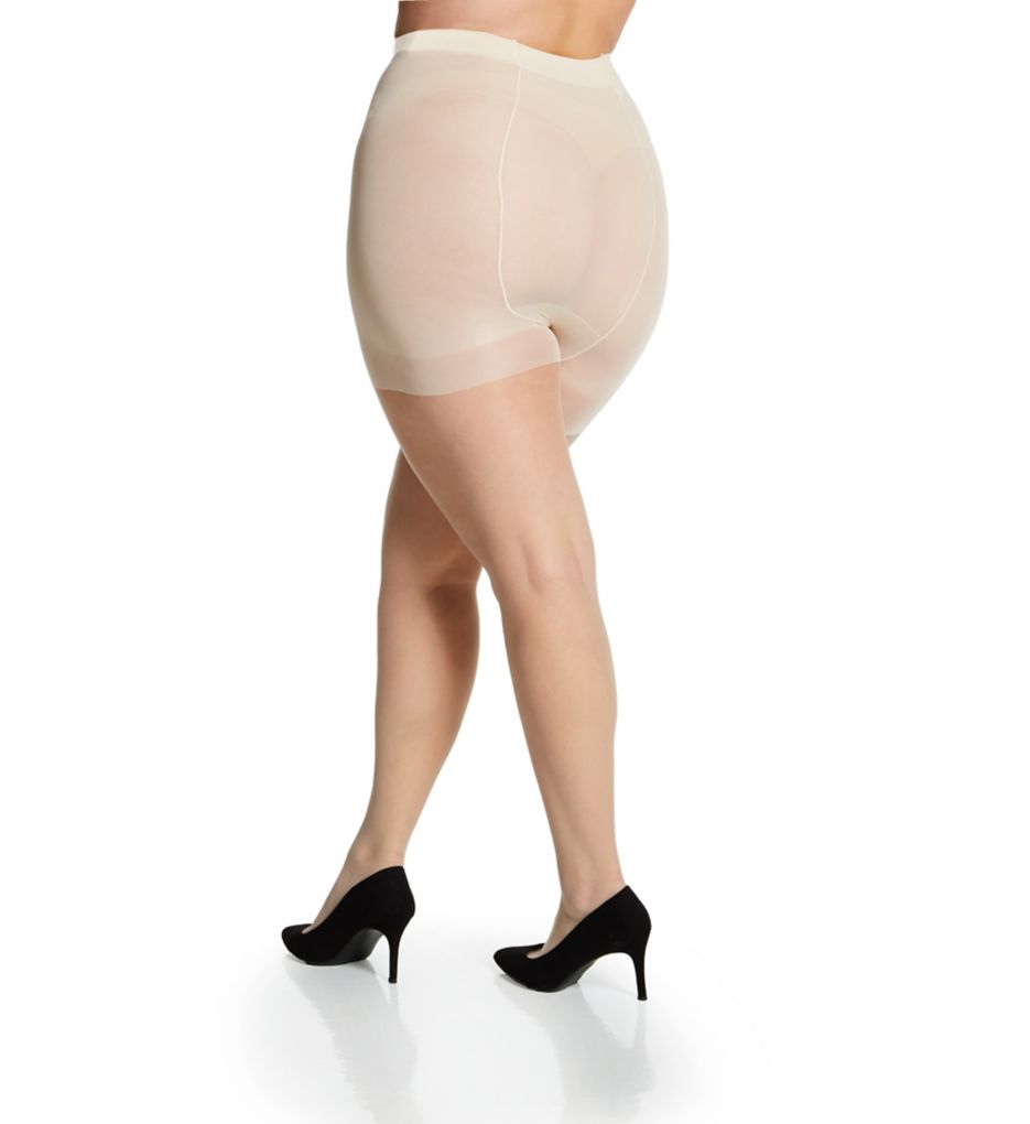 Ultra Sheer Plus Size Control Top Pantyhose-bs