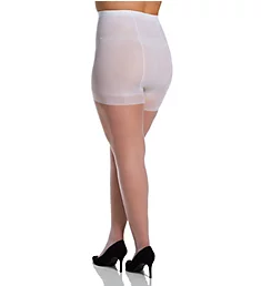 Ultra Sheer Plus Size Control Top Pantyhose White Q Petite