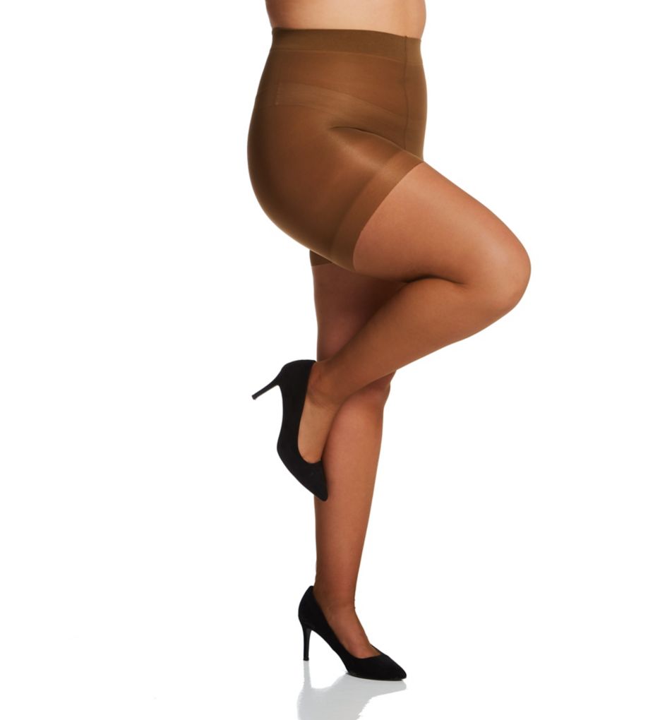 Ultra Sheer Plus Size Control Top Pantyhose-cs2