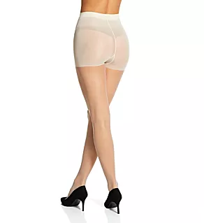 Ultra Sheer Control Top Sheer Toe Pantyhose Ivory 1