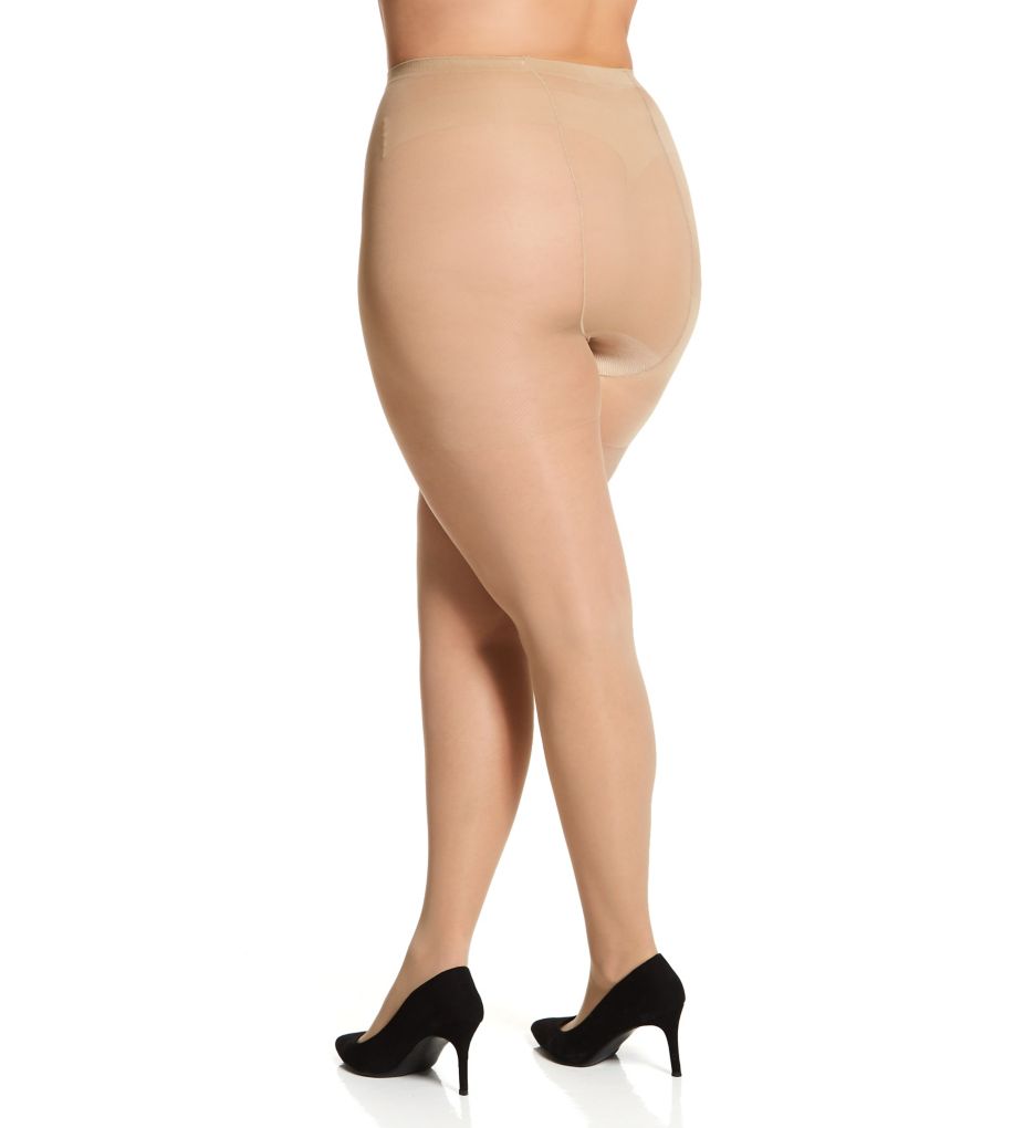 Plus Size Silky Sheer Support Pantyhose-bs