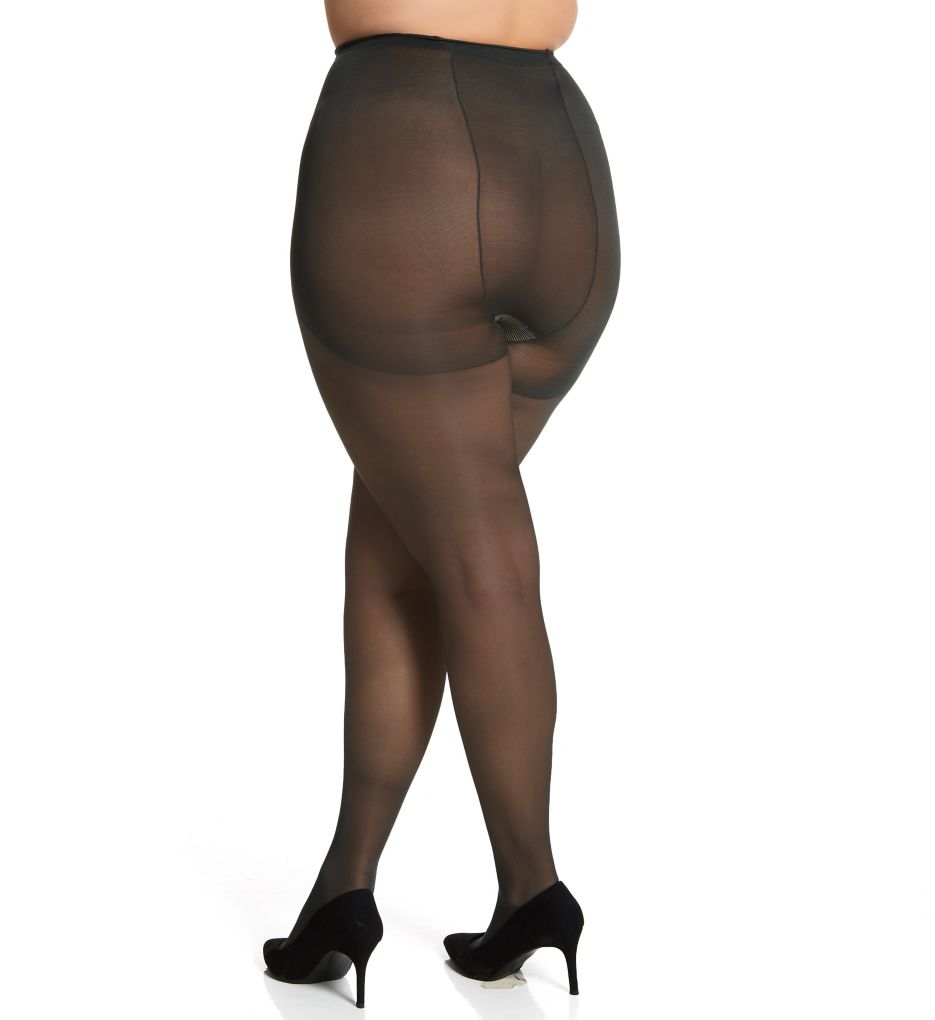 Plus Size Silky Sheer Support Pantyhose-bs