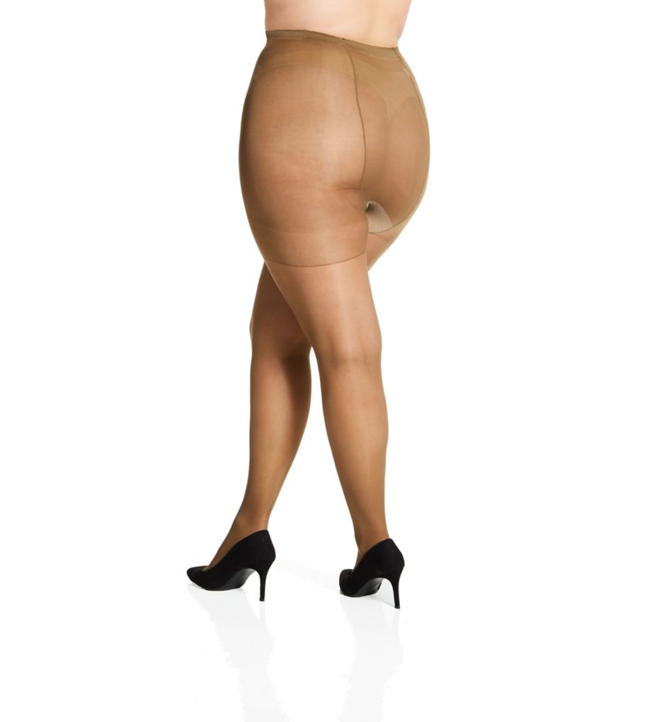 Plus Size Silky Sheer Support Pantyhose-bs