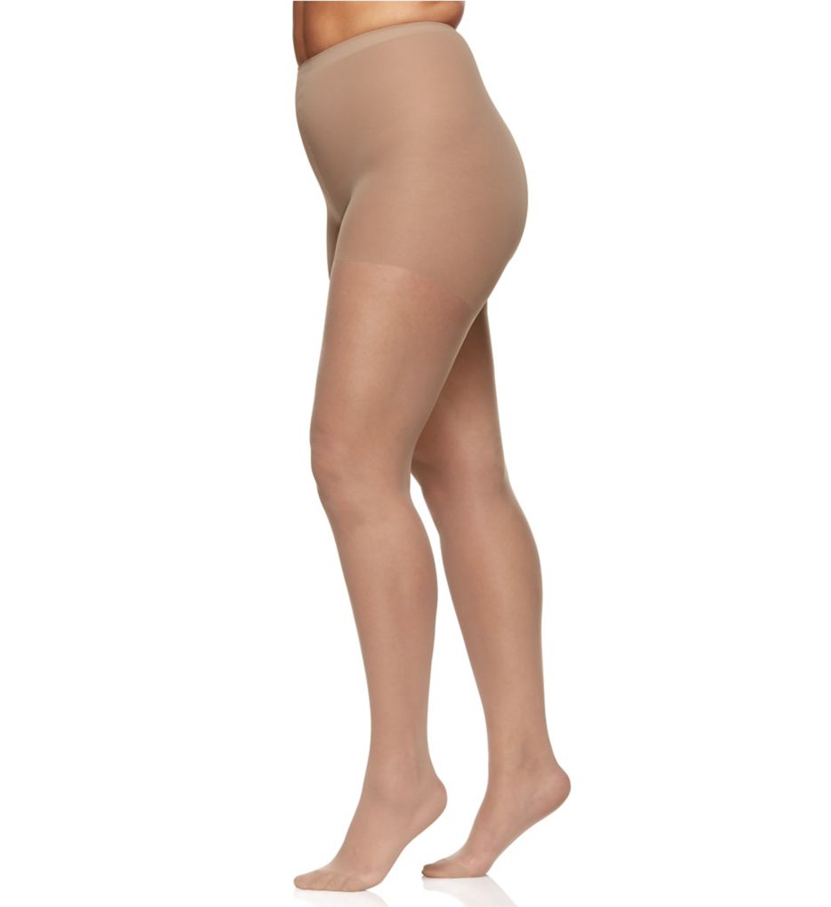 Plus Size Silky Sheer Control Pantyhose-acs