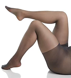 Plus Size Silky Sheer Control Pantyhose Off Black 1/2X