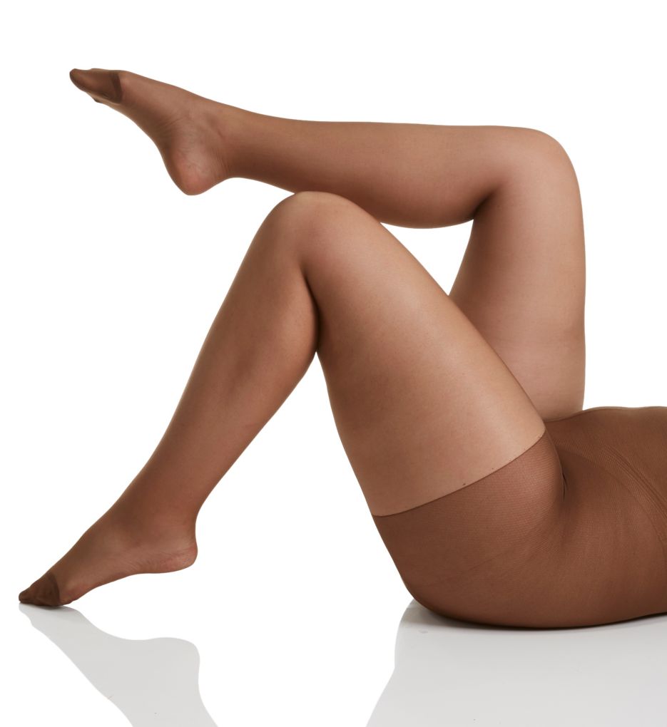Plus Size Silky Sheer Control Pantyhose-gs