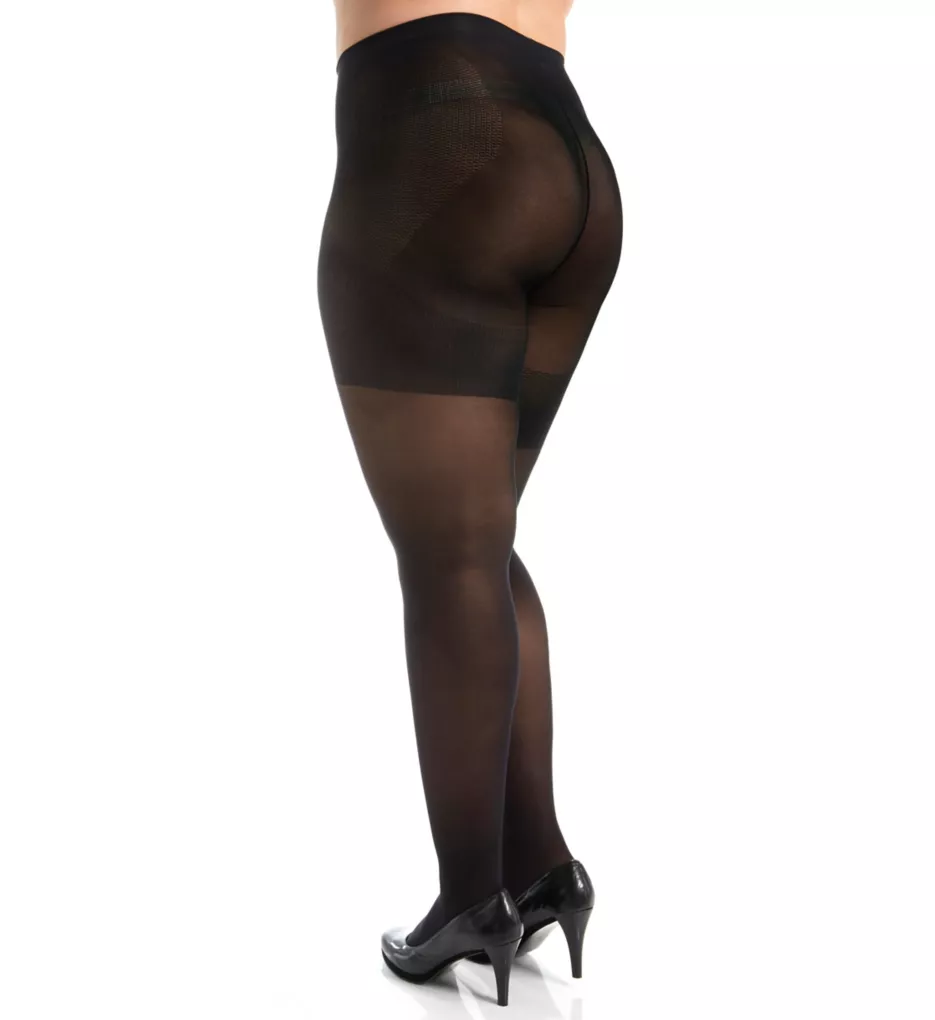 Easy On Plus Size Cooling Tights Chocolate Kisses 1/2X