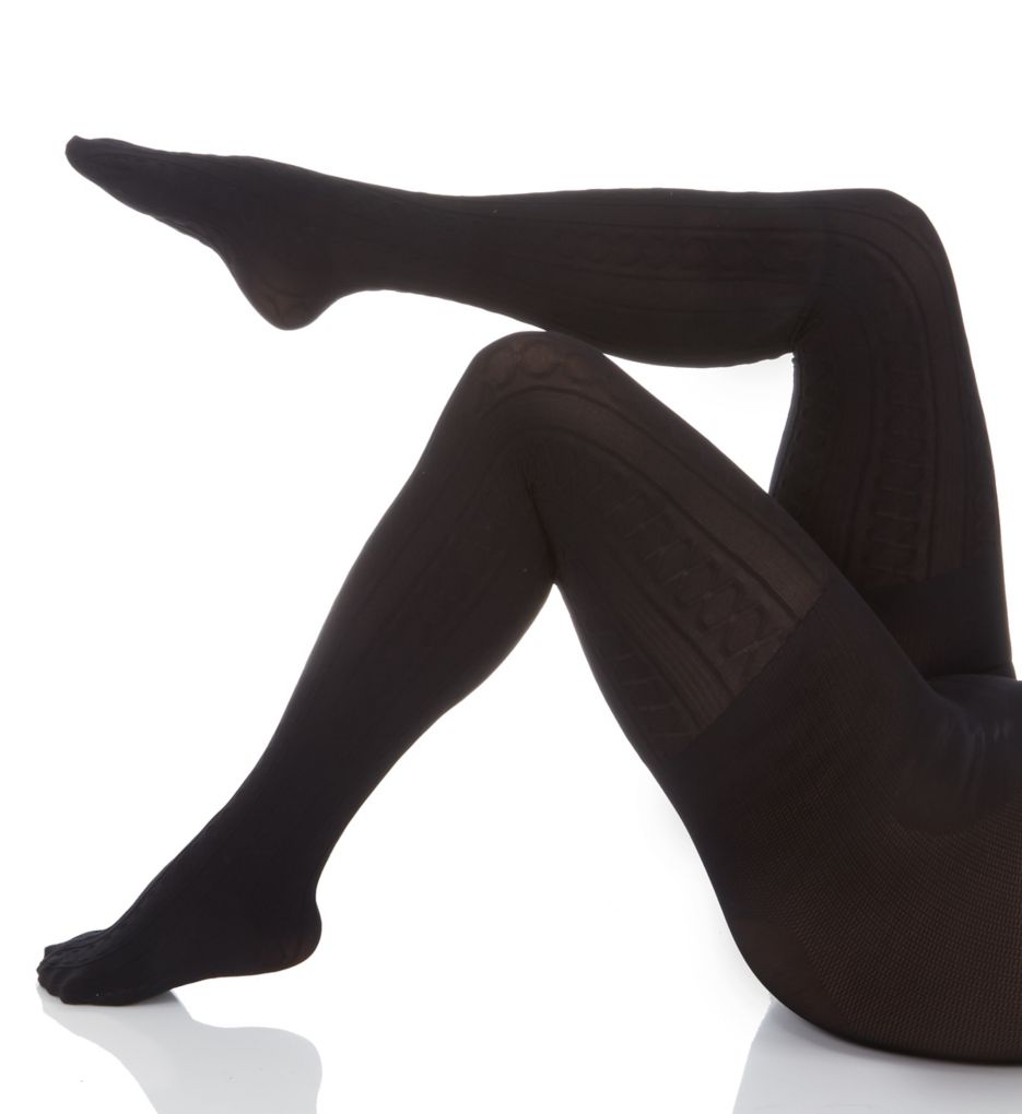 Easy On Plus Cable Knit Cooling Control Top Tights-acs