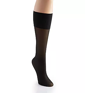 Comfy Cuff Plus Size Sheer Trouser Sock Black Plus