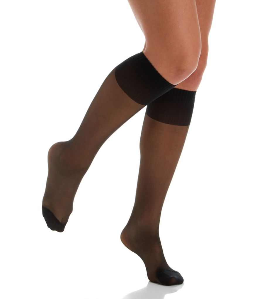 Comfy Cuff Curvy Calf Plus Sheer Knee High-acs