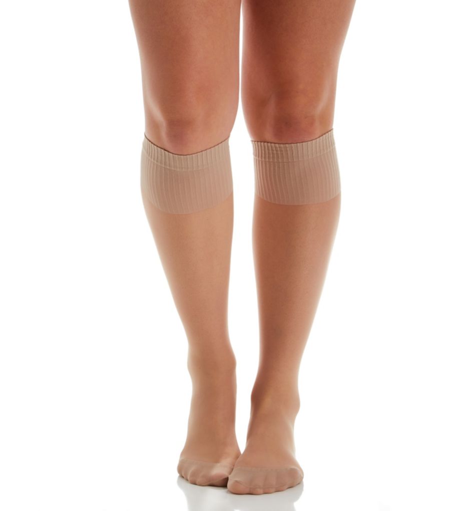 Comfy Cuff Curvy Calf Plus Sheer Knee High-fs