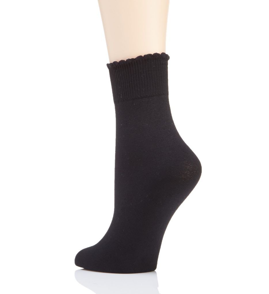 Cozy Hose Plus Size Plush Lined Anklet Sock-bs