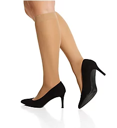 Queen Opaque Trouser Knee High - 3 Pack Nude O/S