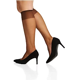Queen Ultra Sheer Knee High - 3 Pack French Coffee O/S