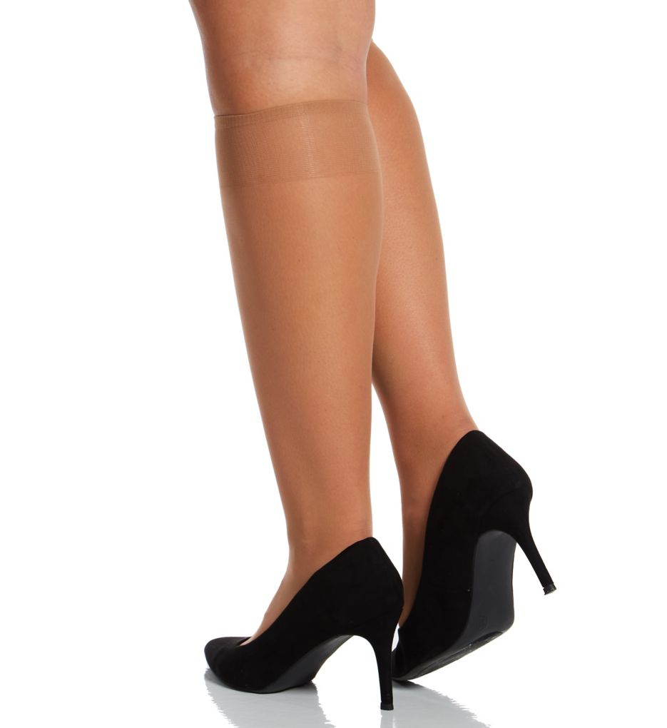 Queen All Day Sheer Knee High - 3 Pack-bs