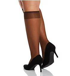 Queen All Day Sheer Knee High - 3 Pack French Coffee O/S