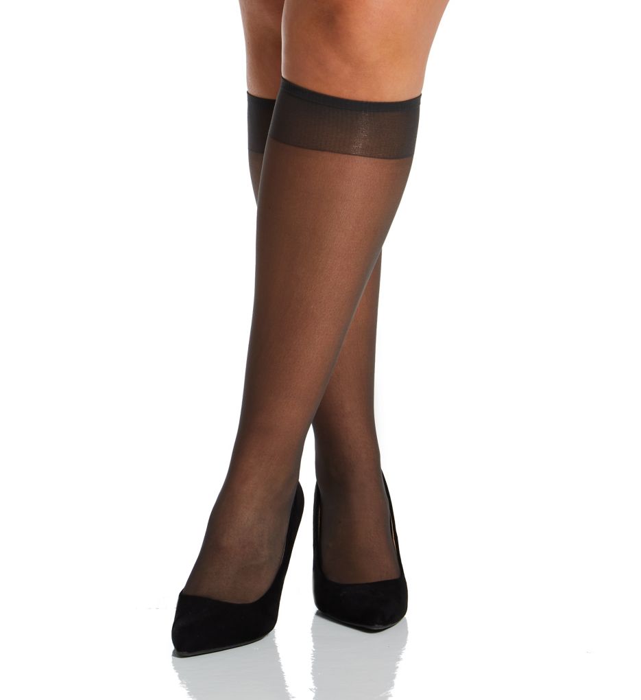 Queen All Day Sheer Knee High - 3 Pack-fs