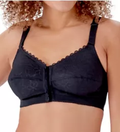 Classic Full Cup Front Fastening Bra Black 44B