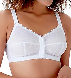Classic Full Cup Front Fastening Bra White 34B