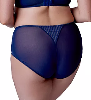 Beauty Stripe Deep Brief Panty Deep Blue L