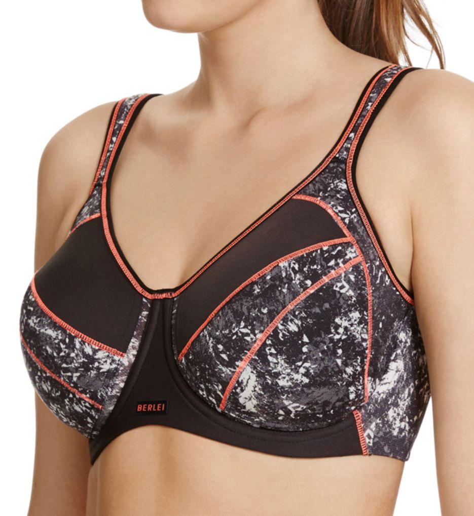 Full Support Medium Impact Underwire Sports Bra-acs