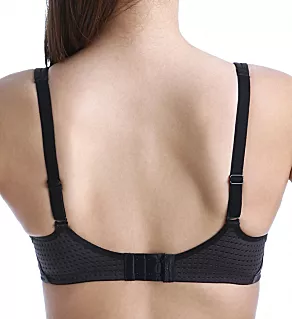 Electrify Underwire High Impact Mesh Sports Bra Black 32A