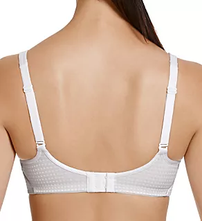 Electrify Underwire High Impact Mesh Sports Bra White 32A