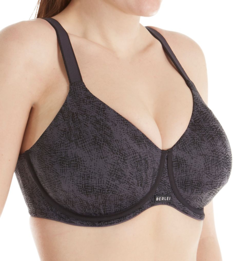 High Performance Smooth Underwire Sports Bra Black 40E by Berlei