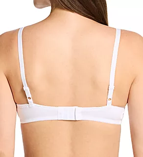 Cotton Wireless Bra with Lightly Lined Cups - 2PK White/White 34A