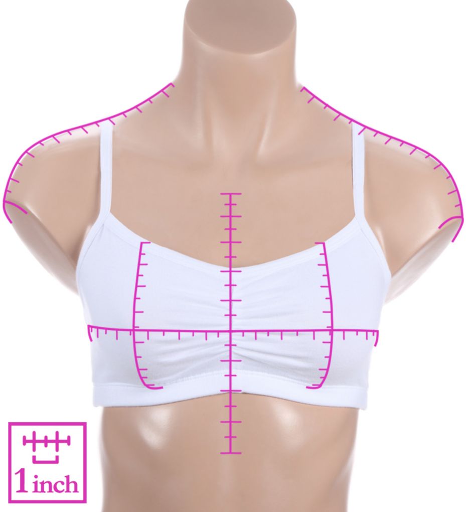 Strappy Shirred Front Bra - 3 Pack-ns7