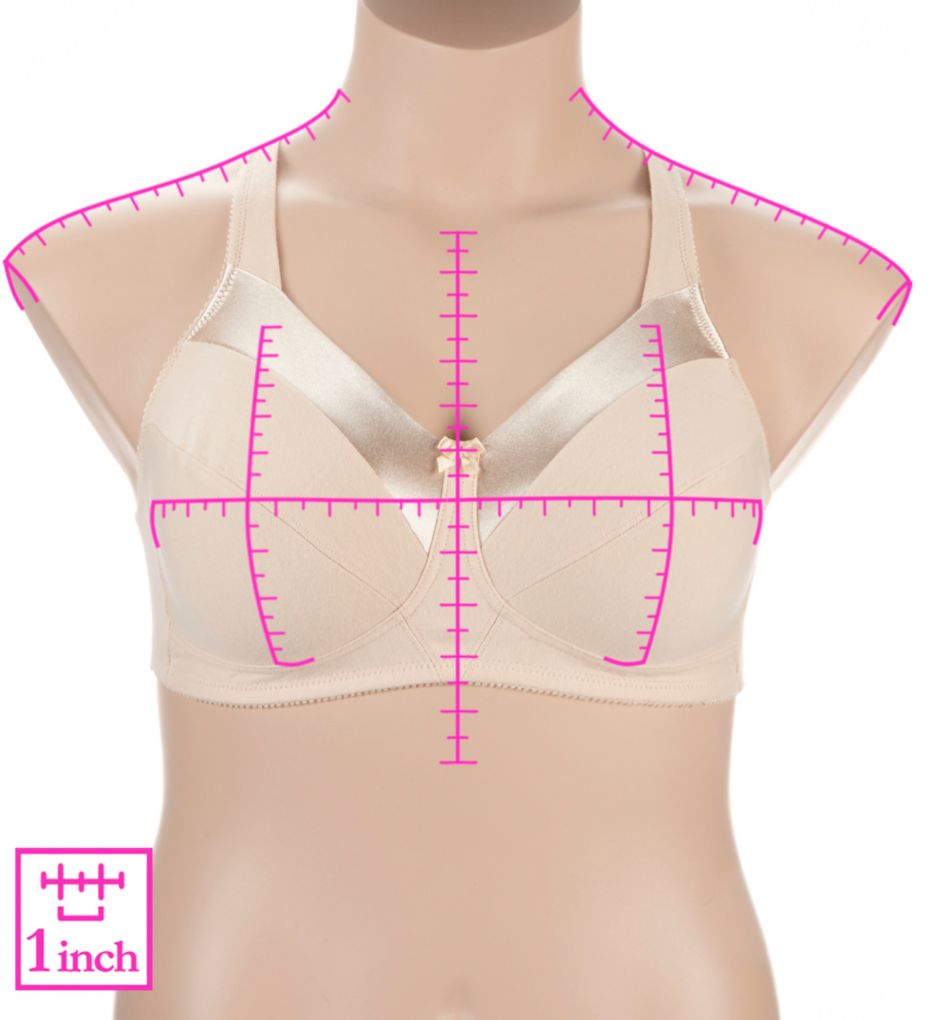 Full Coverage Satin Trim Wirefree Bra