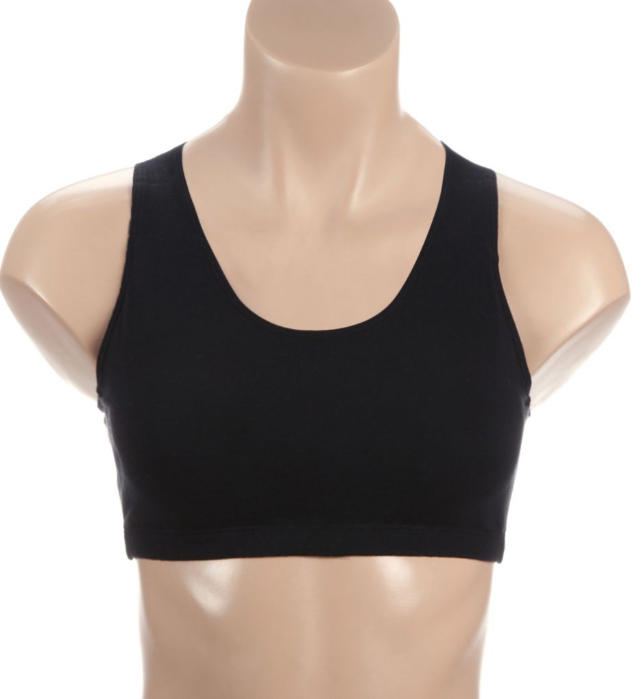 Cotton Built Up Crop Bra - 2 Pack-fs