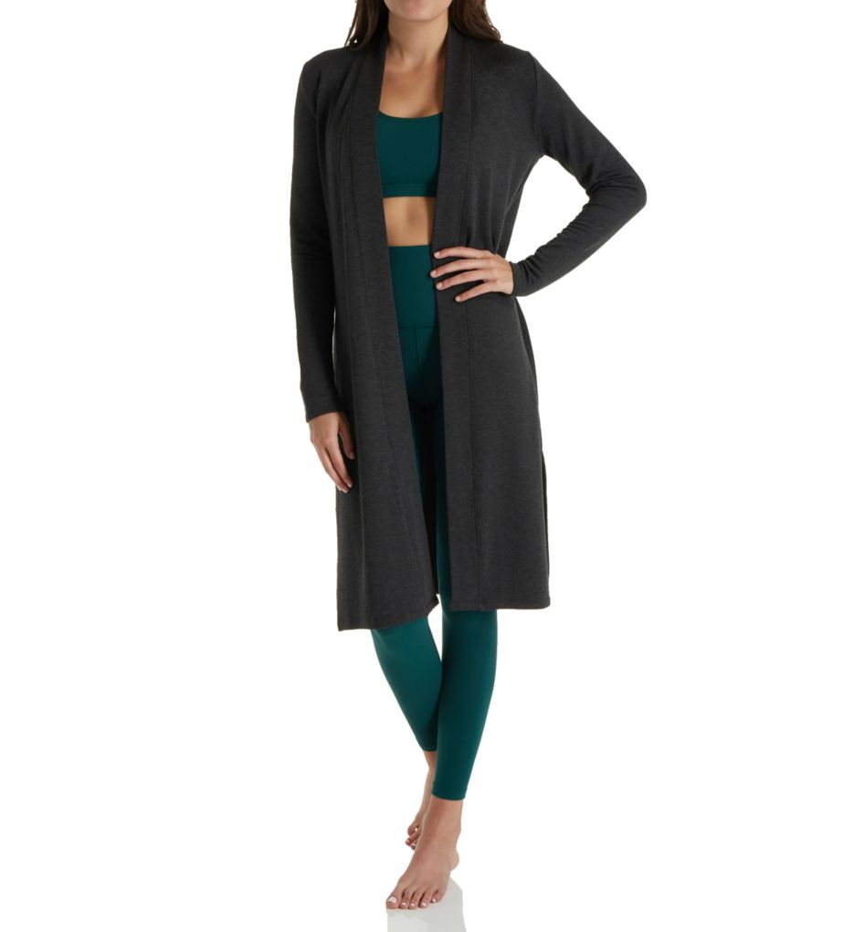 Cozy Fleece High Slits Long Duster Cardigan-acs