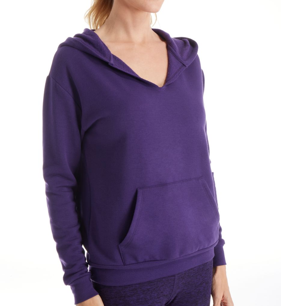 Cozy Fleece V-Neck Hoodie-acs