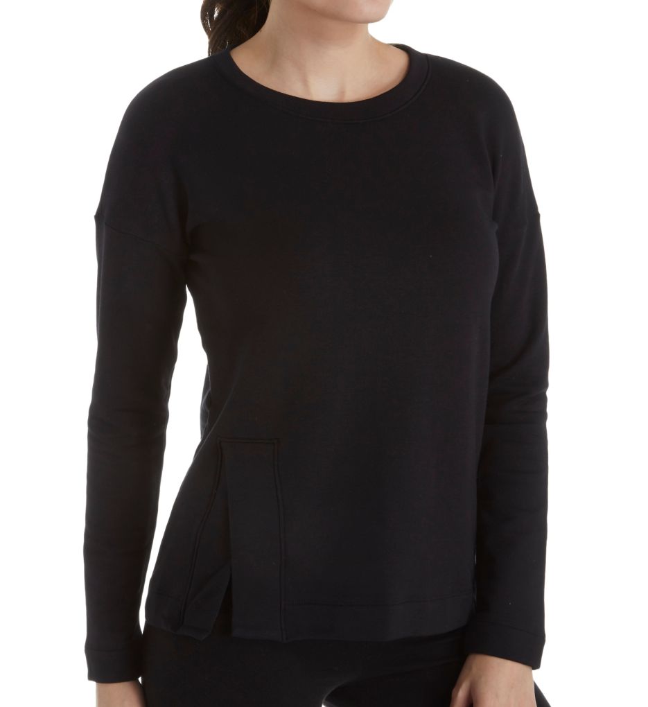 Sedona Cozy Fleece Wide Hem Pullover Top-acs