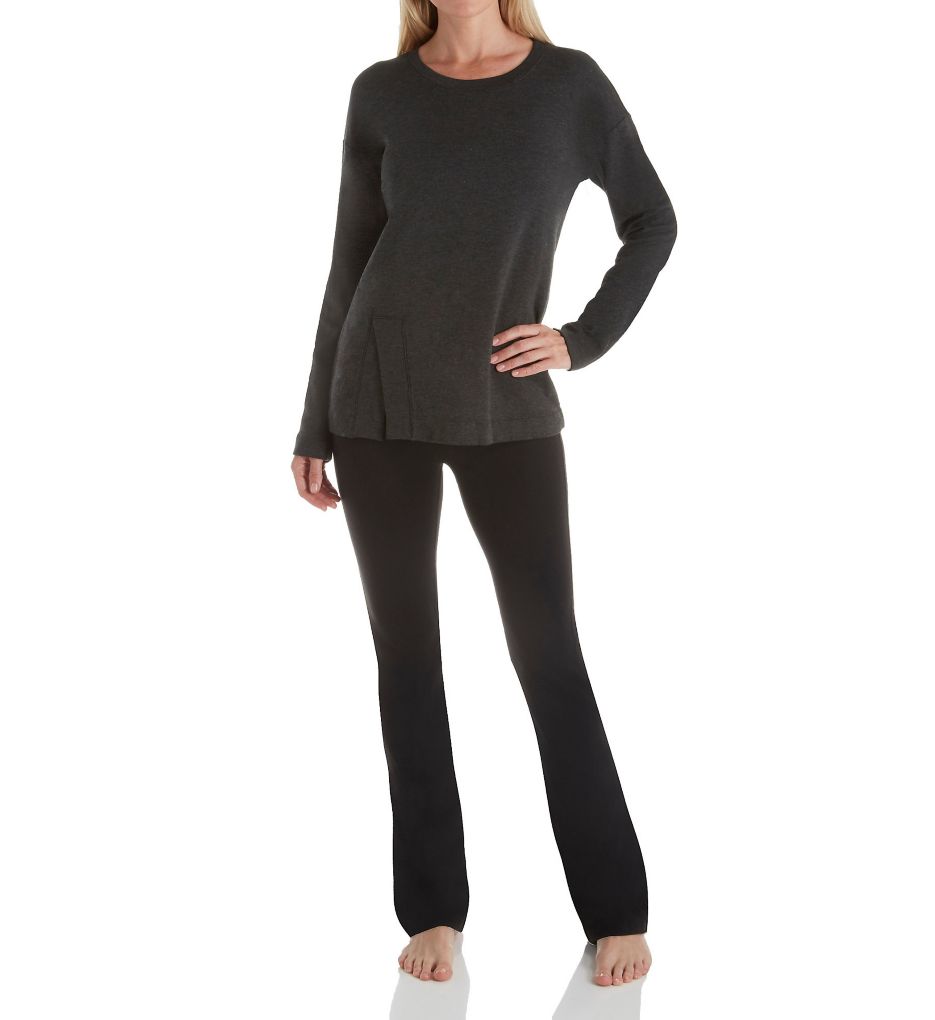 Sedona Cozy Fleece Wide Hem Pullover Top-cs1