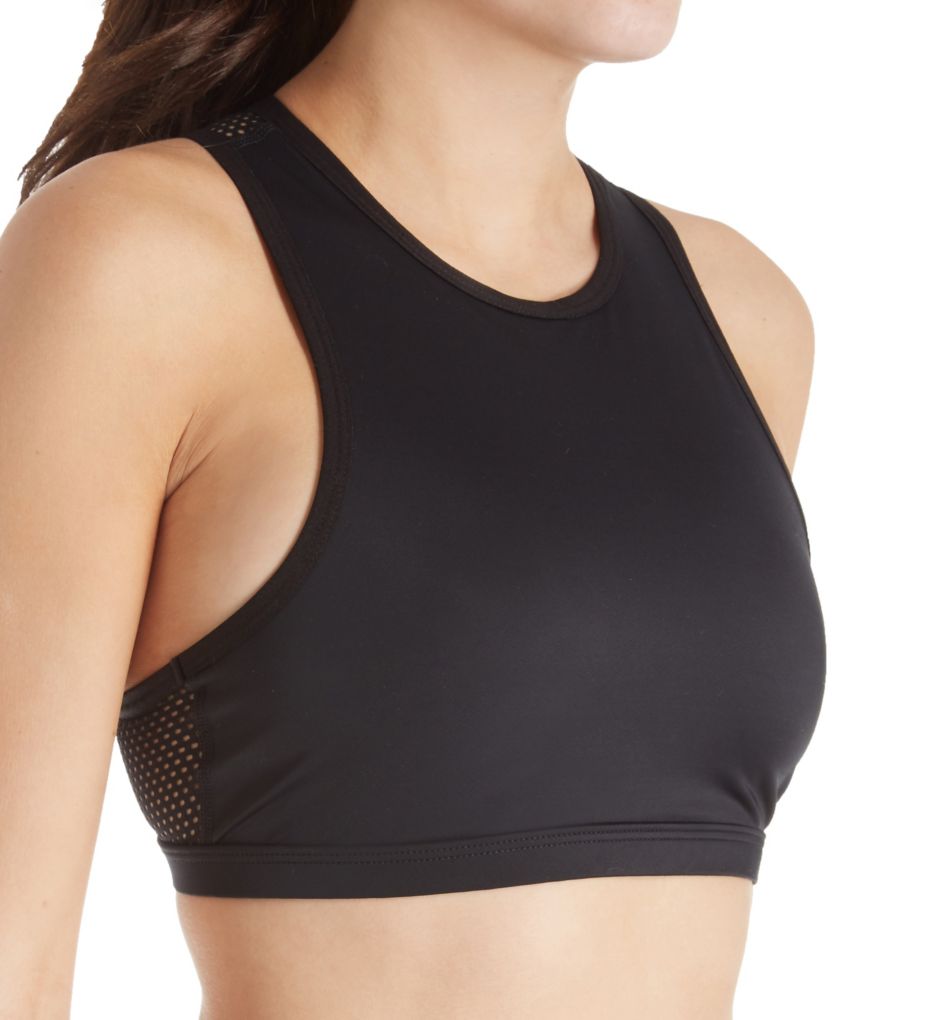 Compression Lux Blocked Out Racerback Sports Bra-acs
