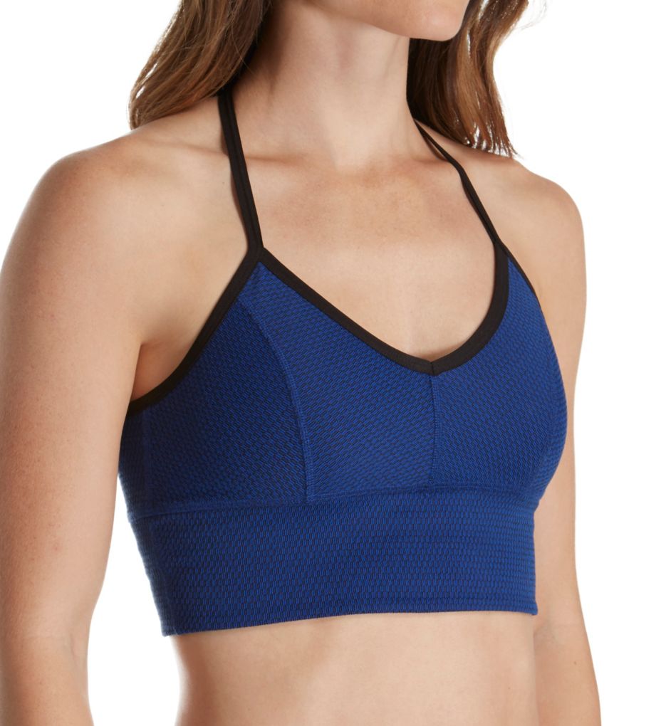 Deco Texture T-Back Sports Bra-acs