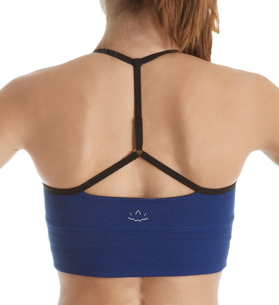 Deco Texture T-Back Sports Bra-bs