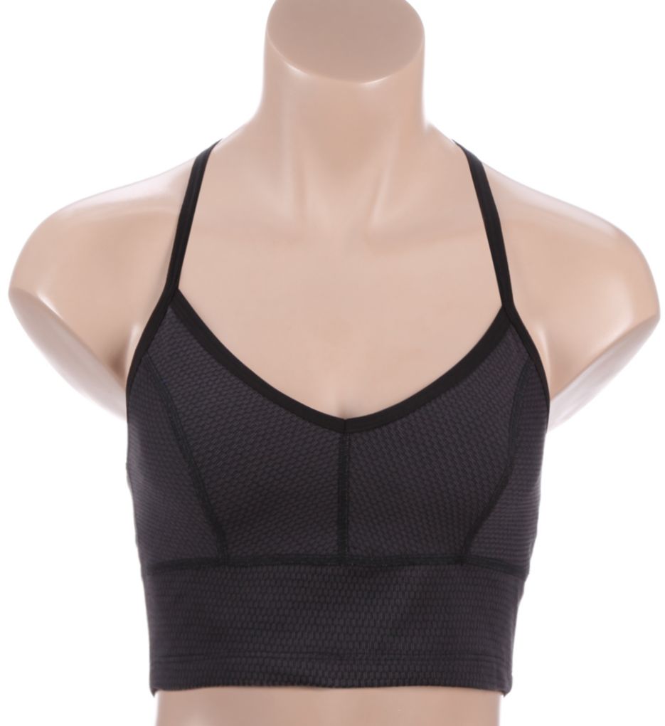 Deco Texture T-Back Sports Bra-fs