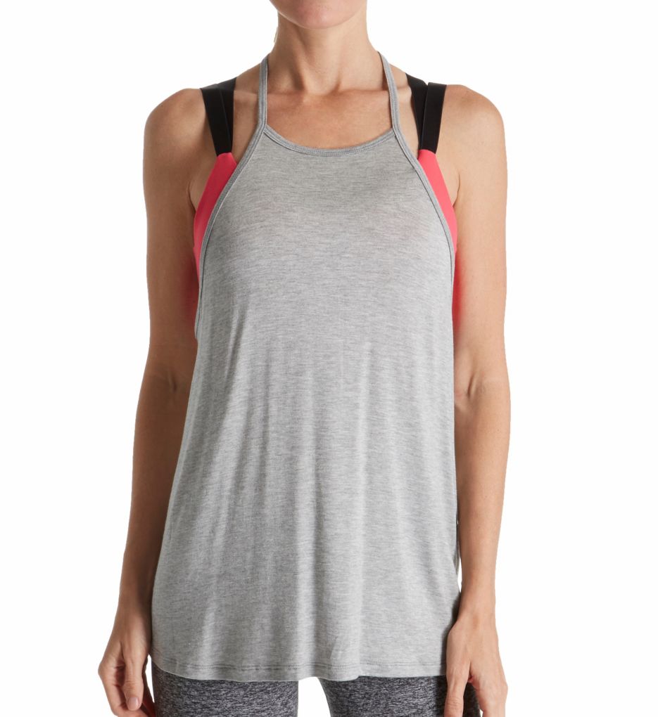 Slinky Modal Lay Low High Neck Racerback Tank-fs